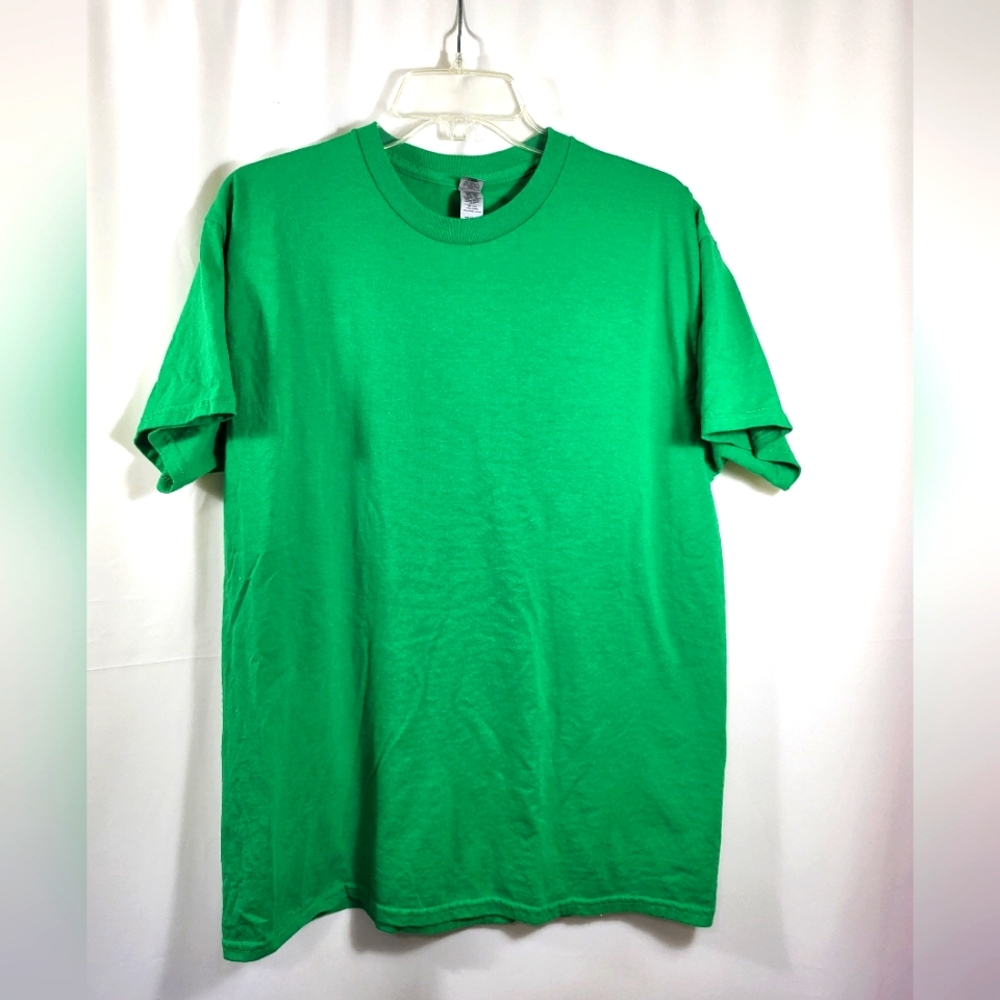 Green short sleeve tee  women's L  #1288